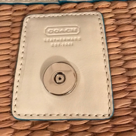 Coach straw handbag - Picture 4 of 6